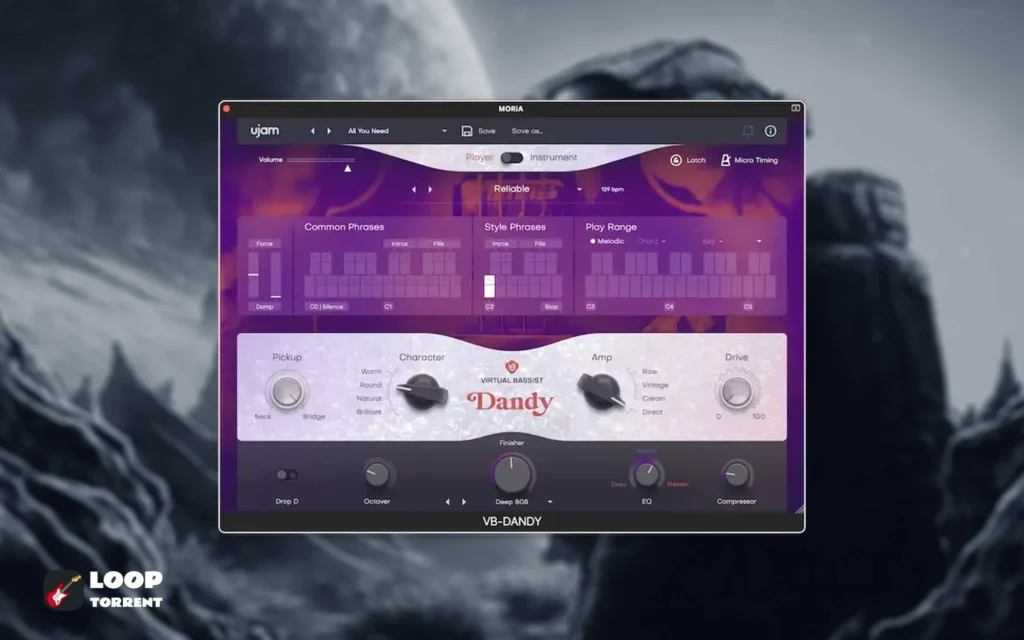 UJAM – Virtual Bassist Dandy v2.3.0 VSTi, VSTi3 x64