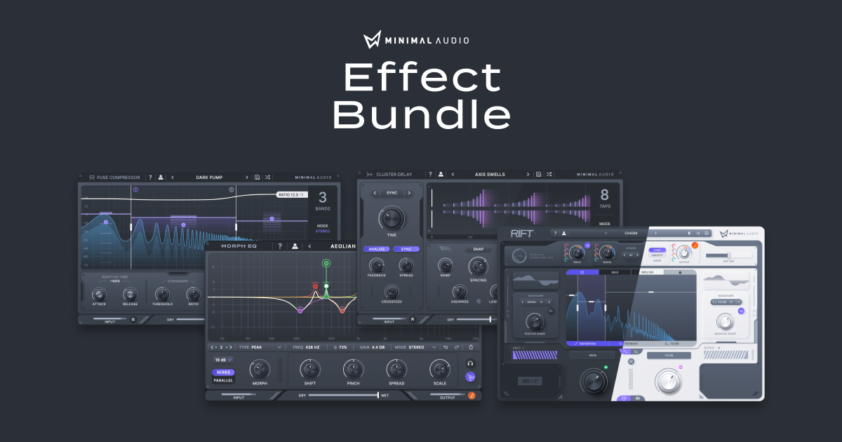 Minimal Audio – Effects Bundle Complete v2024.11- Plugin Set